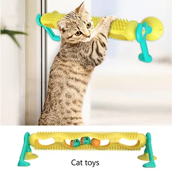 Interactive Cat Toy Scratch Hair Brush Grooming Shedding Massage with Suction Cup Catnip Cats Puzzle Training Toy
Interactive Cat Toy Scratch Hair Brush Grooming Shedding Massage with Suction Cup Catnip Cats Puzzle Training Toy