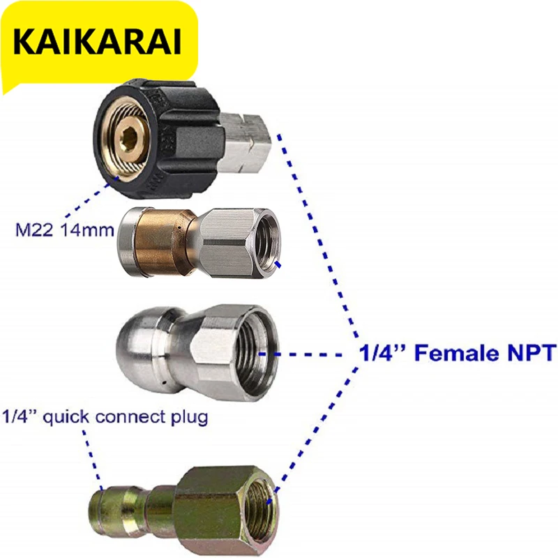 Шланг для мойки высокого давления Karcher K2 K3 K4 K5 K6 K7, 1/4 дюйма NPT, дренажная труба, дренажная труба и роторная канализационная насадка
Шланг для мойки высокого давления Karcher K2 K3 K4 K5 K6 K7, 1/4 дюйма NPT, дренажная труба, дренажная труба и роторная канализационная насадка