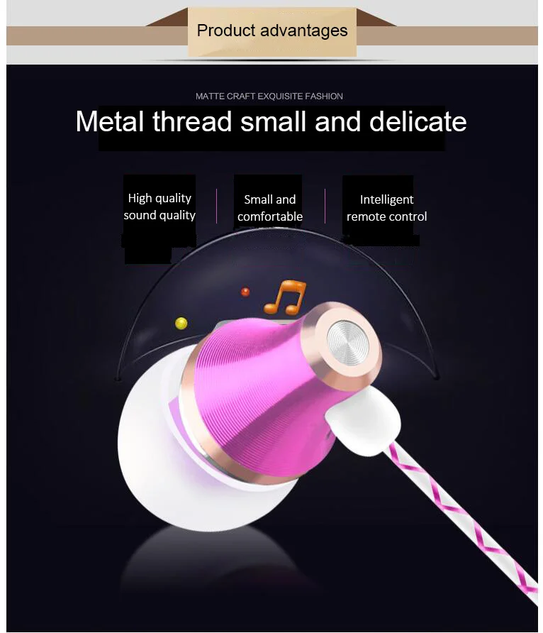 3.5mm In-Ear Earphone Metal Stereo Sound Headset Gamer Earbuds Control Button With Microphone For PC Smartphone Tablet Computer 3.5mm In-Ear Earphone Metal Stereo Sound Headset Gamer Earbuds Control Button With Microphone For PC Smartphone Tablet Computer