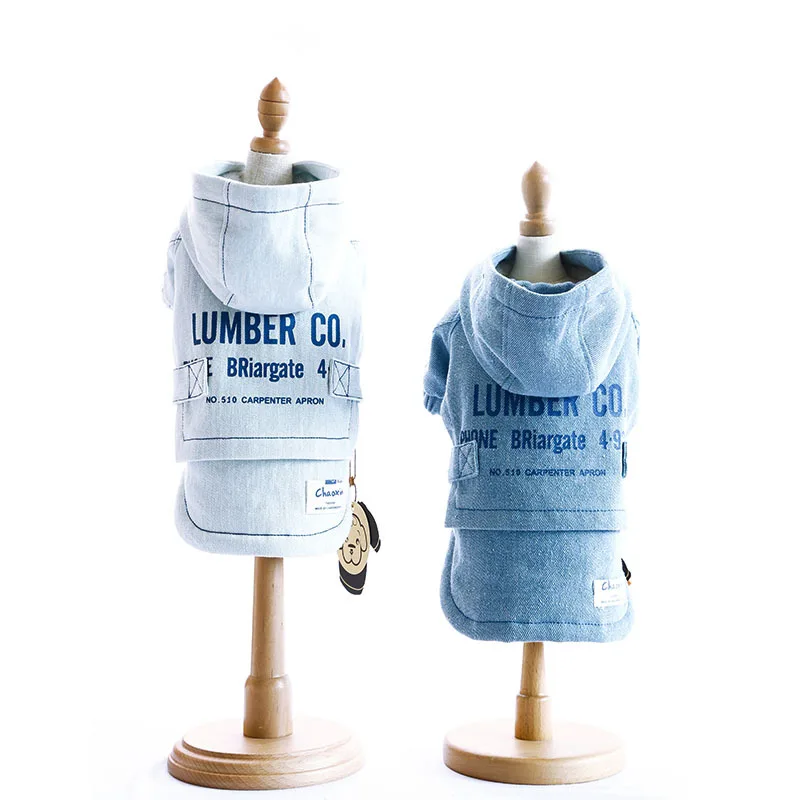 Cute Dog Jeans for Small Puppy Clothes Two Feet Pet Clothing Jacket for Small Medium Dogs Soft Denim Winter Pet Costume
Cute Dog Jeans for Small Puppy Clothes Two Feet Pet Clothing Jacket for Small Medium Dogs Soft Denim Winter Pet Costume