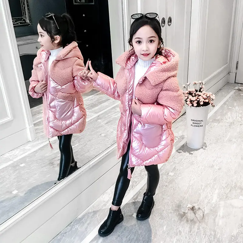 2019 Thick Warm Girls Winter Elegant Kids Metallic Quilted Jackets Waterproof Parka For Girls Shiny Metallic Pink Outerwear Coat
2019 Thick Warm Girls Winter Elegant Kids Metallic Quilted Jackets Waterproof Parka For Girls Shiny Metallic Pink Outerwear Coat