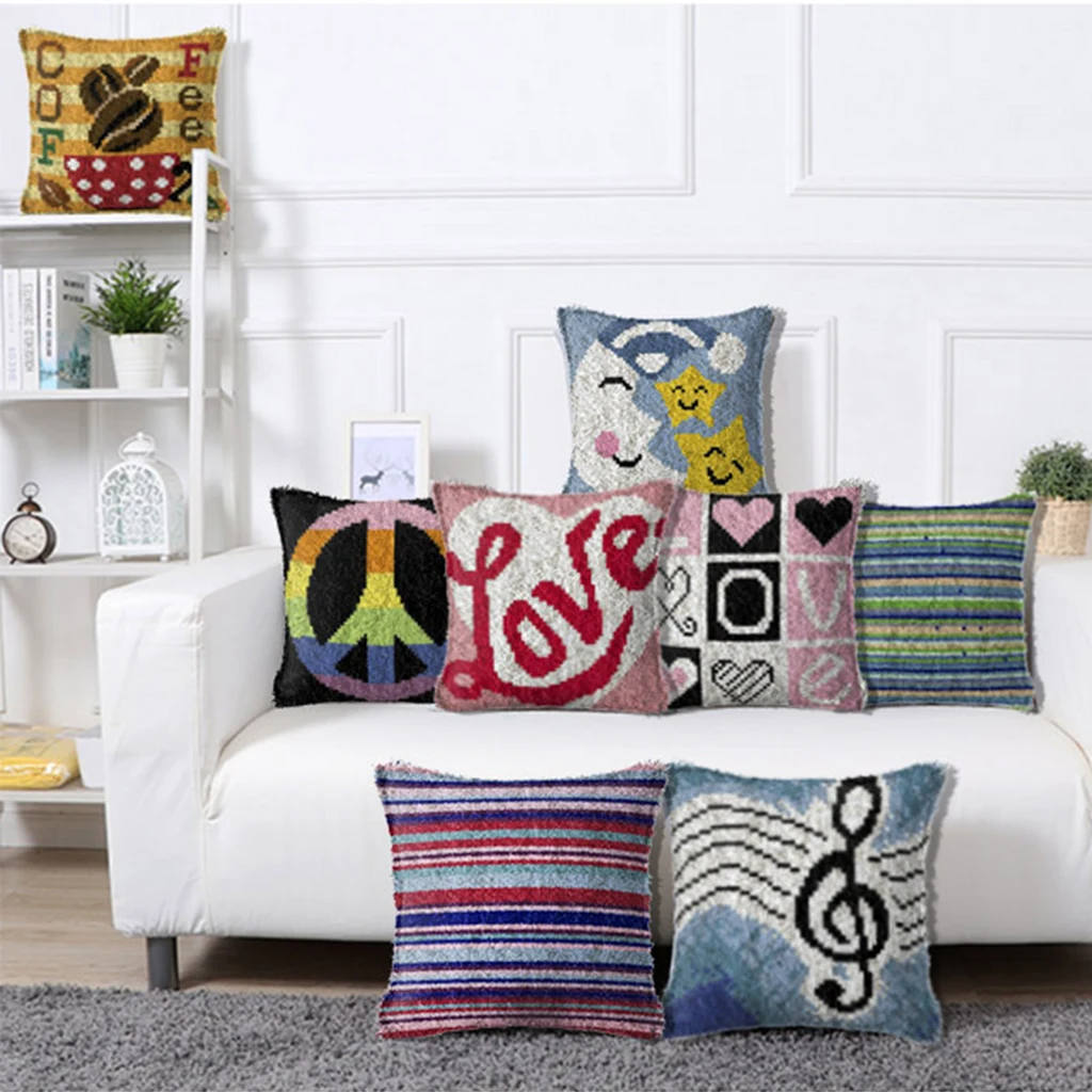 DIY Cushion Carpet Rug Making Craft Home Decor Latch Hook Kit Rug Carpets Making Embroidery Sewing Craft Tool Hobby Art Crafts DIY Cushion Carpet Rug Making Craft Home Decor Latch Hook Kit Rug Carpets Making Embroidery Sewing Craft Tool Hobby Art Crafts