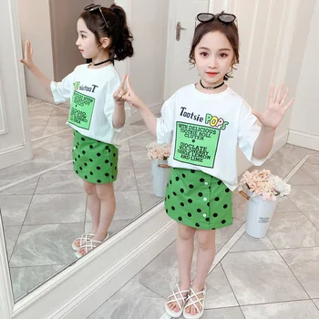 Girls Dots Matching Skirt 2020 Summer Version of the Western Children's Short-Sleeved Girl Summer Two-Piece-Music of the Tide
Girls Dots Matching Skirt 2020 Summer Version of the Western Children's Short-Sleeved Girl Summer Two-Piece-Music of the Tide