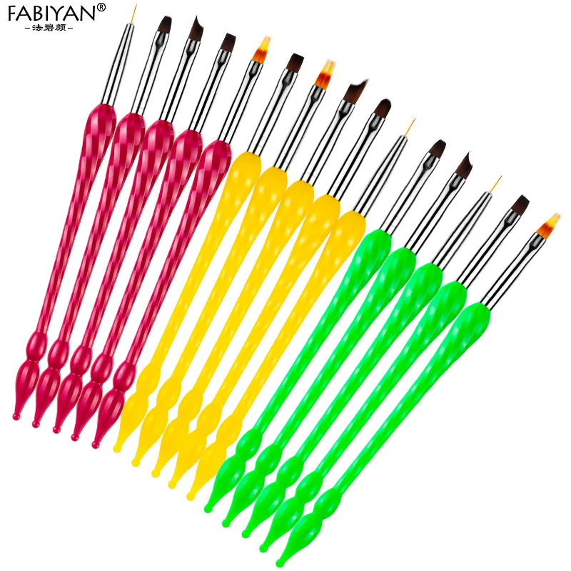Nail Art Painting Liner Brush Drawing Flower DIY Tips Design Gradient French Flat Head Pen Shading Gourd Manicure Tools 5Pc Set
Nail Art Painting Liner Brush Drawing Flower DIY Tips Design Gradient French Flat Head Pen Shading Gourd Manicure Tools 5Pc Set