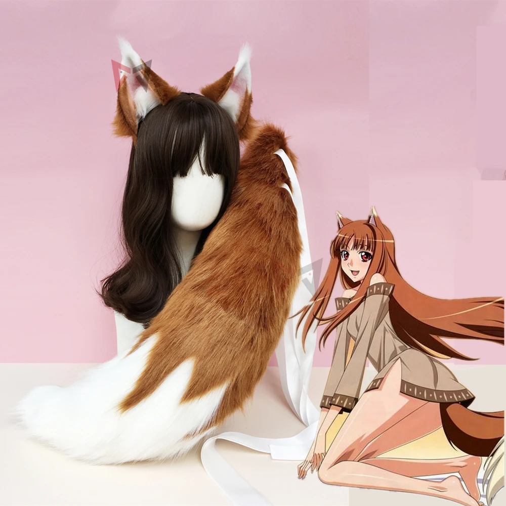 New anime "spice and Wolf" cosplay Wolf Fox Ears Hair Hoop Tail Set Hand Made Work Costume Accessories Custom Made
New anime "spice and Wolf" cosplay Wolf Fox Ears Hair Hoop Tail Set Hand Made Work Costume Accessories Custom Made