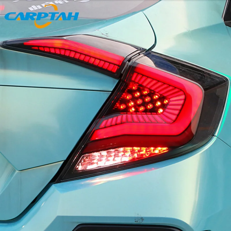 Задние фонари для стайлинга автомобиля, задние фонари для Honda Civic 2017, 2018, 2019, задние фонари DRL + Динамический сигнал поворота + задний и стоп-сигнал
Задние фонари для стайлинга автомобиля, задние фонари для Honda Civic 2017, 2018, 2019, задние фонари DRL + Динамический сигнал поворота + задний и стоп-сигнал