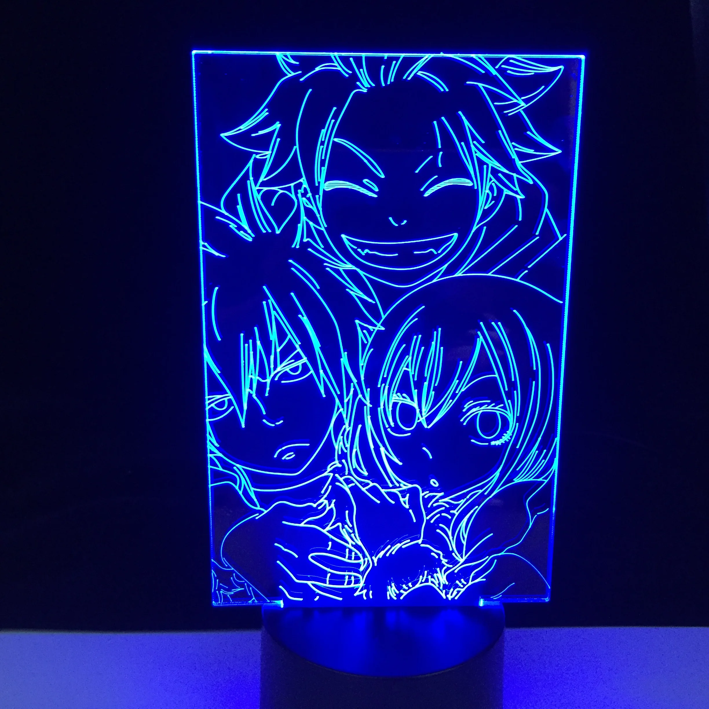 Ночник Natsu Dragneel и Erza Scarlet с сенсорным датчиком, декоративный настольный 3d светильник для детской спальни, светодиодный ночсветильник в стиле аниме, сказочный хвост
Ночник Natsu Dragneel и Erza Scarlet с сенсорным датчиком, декоративный настольный 3d светильник для детской спальни, светодиодный ночсветильник в стиле аниме, сказочный хвост
