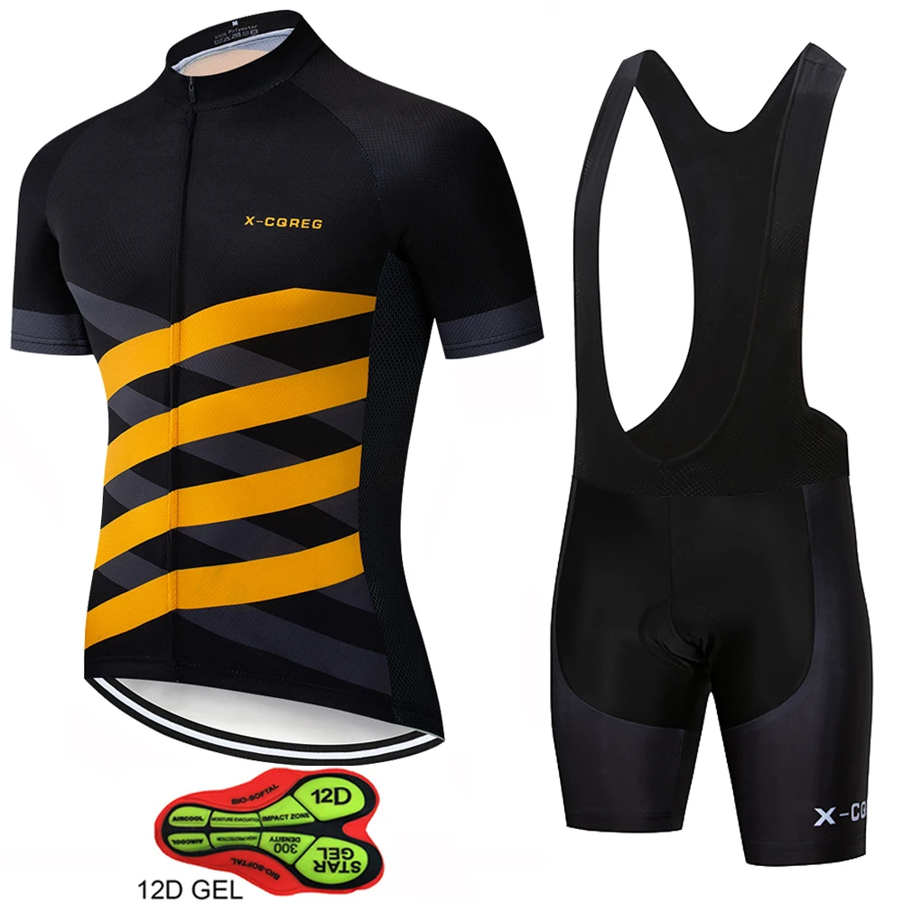 X-CQREG Hot Cycling Jersey Pro Team Cycling Clothing Suits MTB Cycling Clothes Bib Shorts Set Men Bike Ropa Ciclismo Triathlon
X-CQREG Hot Cycling Jersey Pro Team Cycling Clothing Suits MTB Cycling Clothes Bib Shorts Set Men Bike Ropa Ciclismo Triathlon
