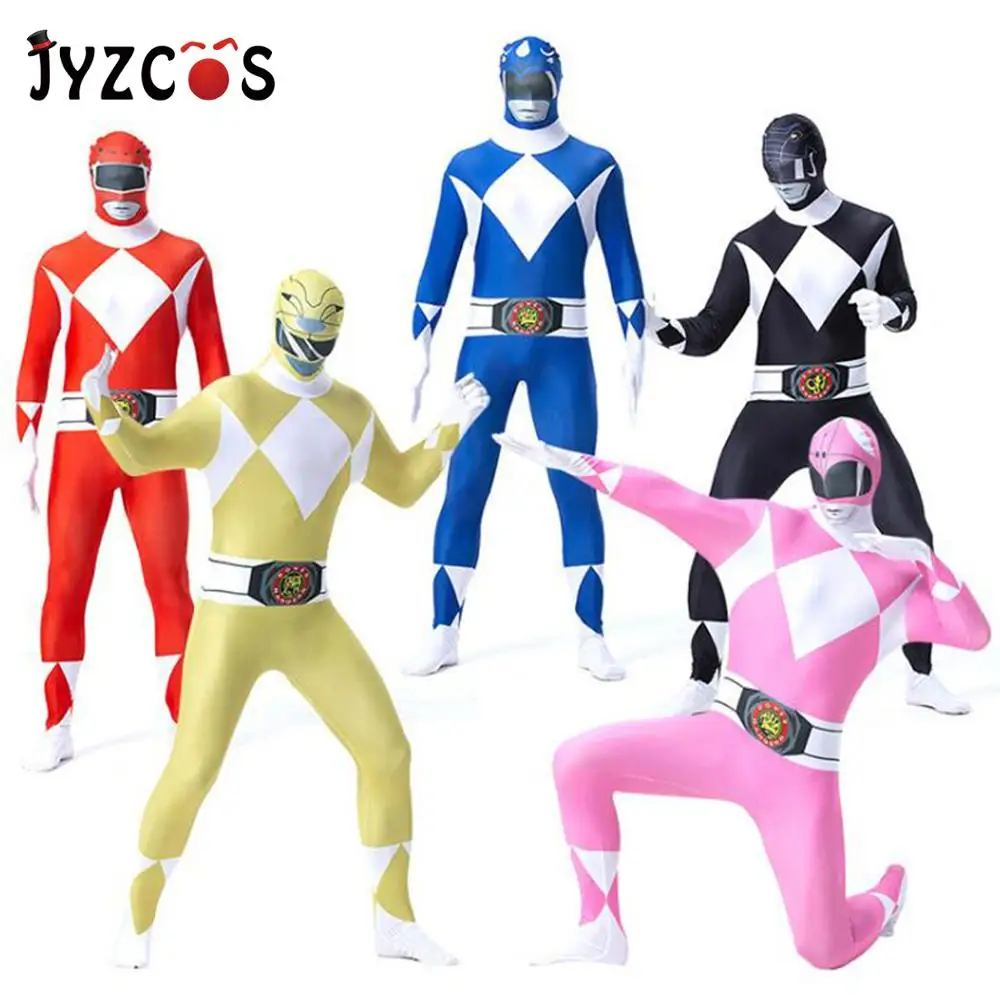 JYZCOS Halloween Adult Mans Zentai Skin Tight Costumes Power Ranger Dinosaurs Team Anime Cosplay Fancy Purim Costume Jumpsuit
JYZCOS Halloween Adult Mans Zentai Skin Tight Costumes Power Ranger Dinosaurs Team Anime Cosplay Fancy Purim Costume Jumpsuit