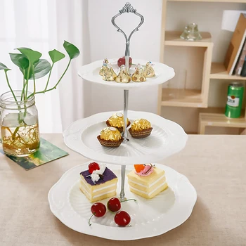 1Pc Palace Embossed Ceramic Tray Cake Dessert Plate Three-Layer Cake Plates Pastry Dessert Tray Cake Display Stand Party Supply
1Pc Palace Embossed Ceramic Tray Cake Dessert Plate Three-Layer Cake Plates Pastry Dessert Tray Cake Display Stand Party Supply