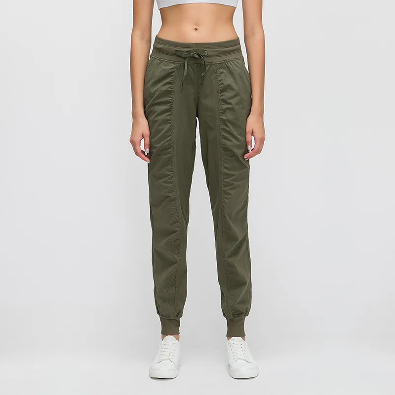 Women Workout Sport Pants Waist Joggers Autumn Winter Sportswear Drawstring Run Fitness Running Sweatpants 2 Sides Pockets
Women Workout Sport Pants Waist Joggers Autumn Winter Sportswear Drawstring Run Fitness Running Sweatpants 2 Sides Pockets