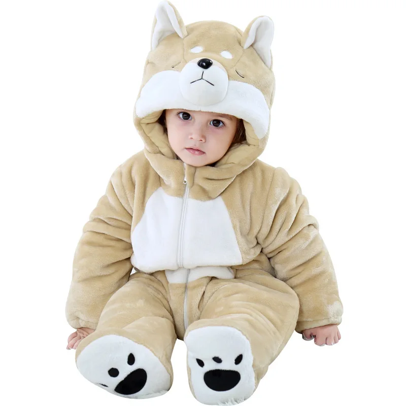 2018 Winter New Style Cartoon Animal Modeling Flannel Foot-closed plus Cotton 0-3 Years Old Baby Childrenswear Crawling Clothes 
2018 Winter New Style Cartoon Animal Modeling Flannel Foot-closed plus Cotton 0-3 Years Old Baby Childrenswear Crawling Clothes