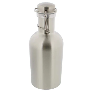 Stainless Steel Beer Growler 33 Oz 1L Flip Top Single Wall Growlers Homebrew Portable
Stainless Steel Beer Growler 33 Oz 1L Flip Top Single Wall Growlers Homebrew Portable