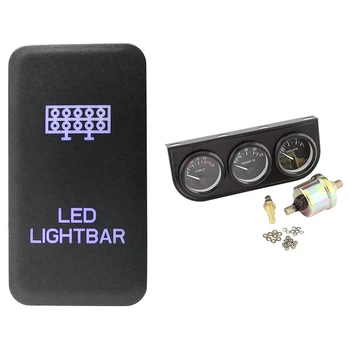 1 Pcs Blue LED Push Switch with Connector Wire Kit & 1 Set 52Mm Voltmeter + Water Temp Gauge + Oil Press Gauge Sensor
1 Pcs Blue LED Push Switch with Connector Wire Kit & 1 Set 52Mm Voltmeter + Water Temp Gauge + Oil Press Gauge Sensor