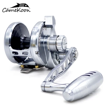 

CAMEKOON HU50 Slow Jigging Fishing Reel 9+2 BBs Gear Ratio 5.3:1 Max Drag 32kg Trolling Reel Left/Right Hand Saltwater Reel