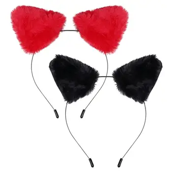 2pcs Halloween Party Cat Ear Hair Accessories Hair Clasp Hair Band Hair Decorations for Ladies Female 
2pcs Halloween Party Cat Ear Hair Accessories Hair Clasp Hair Band Hair Decorations for Ladies Female