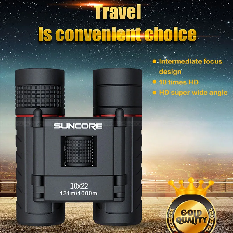 New 10x22 Mini Binoculars Telescope Hunting and Travel with strap High Clear Vision for Bird Watching Military Telescope
New 10x22 Mini Binoculars Telescope Hunting and Travel with strap High Clear Vision for Bird Watching Military Telescope