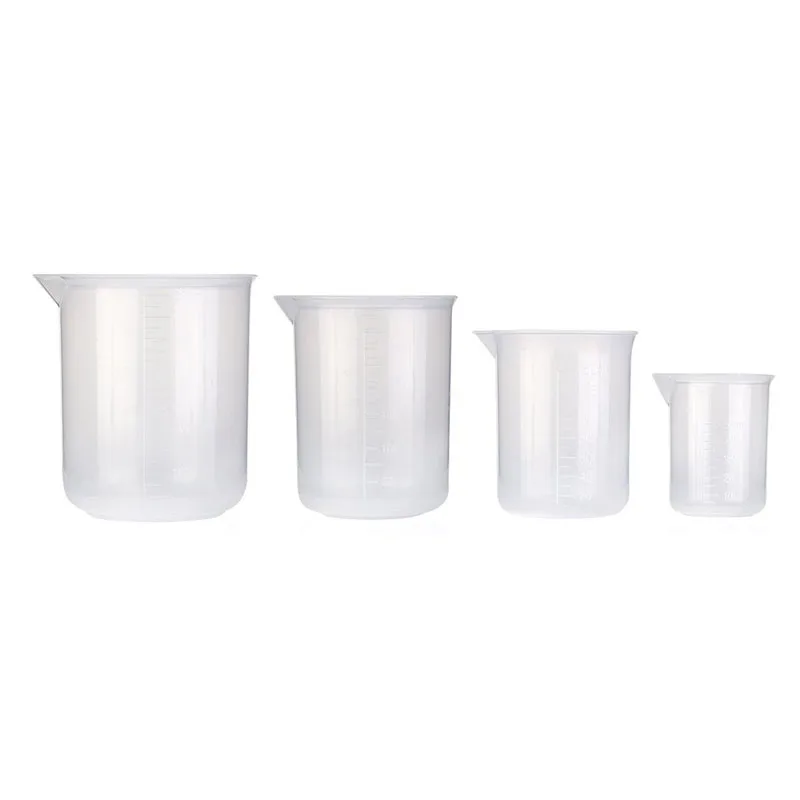 Set of 4 Measuring Cup Labs Plastic Graduated Beakers 50ml 150ml 250ml 500ml (Transparent)
Set of 4 Measuring Cup Labs Plastic Graduated Beakers 50ml 150ml 250ml 500ml (Transparent)