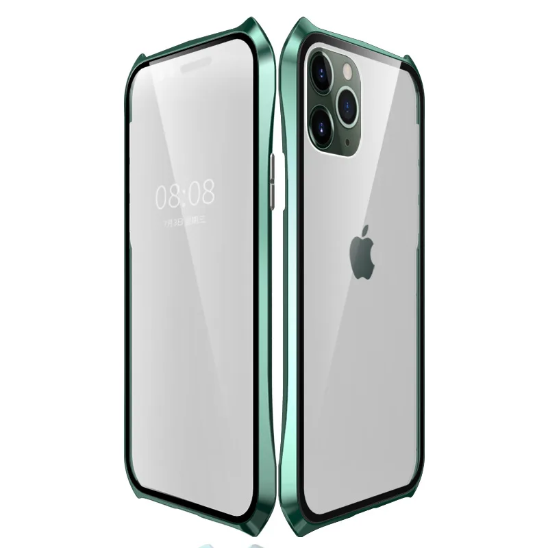 Magnetic Case For iphone 11 Pro Max case Front Back Transparent Glass Cover Bat Metal Bumper 360 For iphone11 Pro Luxury Cases
Magnetic Case For iphone 11 Pro Max case Front Back Transparent Glass Cover Bat Metal Bumper 360 For iphone11 Pro Luxury Cases