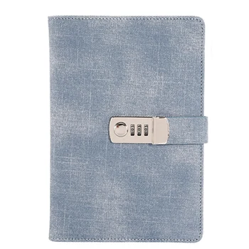 Password Notebook Paper Lockable Portable Book PU Diary Lock Traveler Journal Weekly Planner School Stationery(Denim Blue)
Password Notebook Paper Lockable Portable Book PU Diary Lock Traveler Journal Weekly Planner School Stationery(Denim Blue)