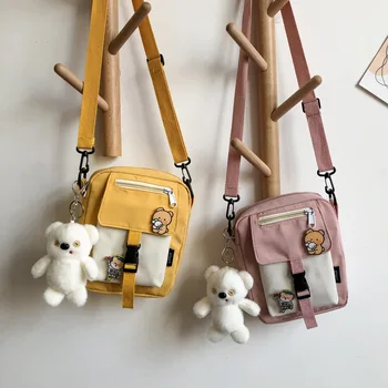 INS Japanese-style Cute Small Canvas Bag Korean-style Versatile Mini GIRL'S Shoulder Bag Students Trend Shoulder Square Sling Ba
INS Japanese-style Cute Small Canvas Bag Korean-style Versatile Mini GIRL'S Shoulder Bag Students Trend Shoulder Square Sling Ba