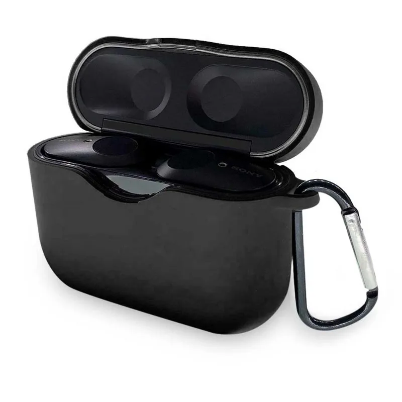Silicone Case Cover for Sony WF-1000XM3 Portable Wireless Earbuds Protection Case with Carabiner Anti-Lost & Shockproof
Silicone Case Cover for Sony WF-1000XM3 Portable Wireless Earbuds Protection Case with Carabiner Anti-Lost & Shockproof