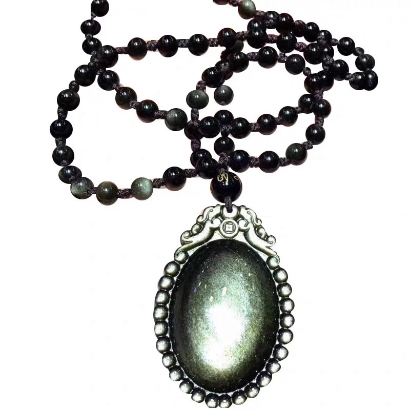 Nature Hesper Obsidian Ancient Design Dragon Pendant Amulet Mala Bead Hanging Necklace Talisman
Nature Hesper Obsidian Ancient Design Dragon Pendant Amulet Mala Bead Hanging Necklace Talisman