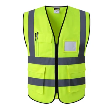 High Visibility Security Reflective Vest Pockets Design Reflective Vest Outdoor Traffic Safety Cycling Wear
High Visibility Security Reflective Vest Pockets Design Reflective Vest Outdoor Traffic Safety Cycling Wear