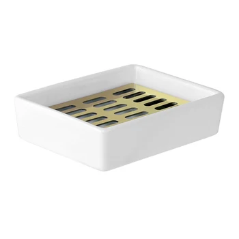 Soap Box Ceramics Stainless Steel Soap Container Double Layers Draining Holder Case _WK
Soap Box Ceramics Stainless Steel Soap Container Double Layers Draining Holder Case _WK