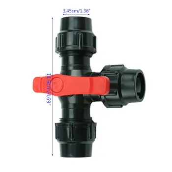 Three-way quick connect valve plastic pipe valve joint inner diameter 20/25/32mm quick connect
Three-way quick connect valve plastic pipe valve joint inner diameter 20/25/32mm quick connect