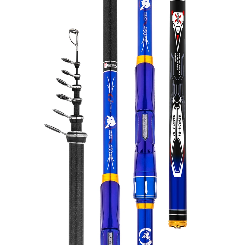 3.6M 4.5M 5.4M 6.3M Positioning Rock Fishing Stick Carbon Fiber Spinning Rod Long Section Telescopic Wedkarstwo Olta with Reel
3.6M 4.5M 5.4M 6.3M Positioning Rock Fishing Stick Carbon Fiber Spinning Rod Long Section Telescopic Wedkarstwo Olta with Reel