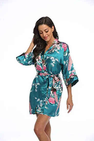 2015 Silk Kimono Robe Bathrobe Women Satin Robe Robe Longue Femme For Women Night Sexy Robes Night Grow For Bridesmaid Summer 2015 Silk Kimono Robe Bathrobe Women Satin Robe Robe Longue Femme For Women Night Sexy Robes Night Grow For Bridesmaid Summer