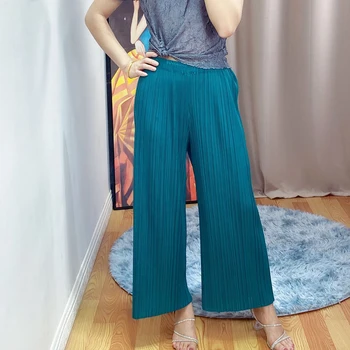 MIYAKE Pleats 2020 Summer Thin Women's Capri-Pants Loose and Plus-sized Slim Casual Versatile Wide Leg Straight-Leg Pants
MIYAKE Pleats 2020 Summer Thin Women's Capri-Pants Loose and Plus-sized Slim Casual Versatile Wide Leg Straight-Leg Pants