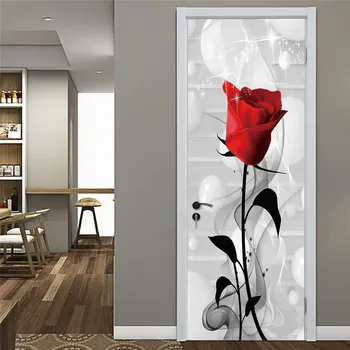 2pcs/set Fresh Rose Doors Sticker DIY Adhesive Wallpaper Vinyl Removable Waterproof Decals Room Decoration Posters deurstickers
2pcs/set Fresh Rose Doors Sticker DIY Adhesive Wallpaper Vinyl Removable Waterproof Decals Room Decoration Posters deurstickers