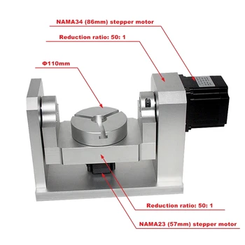 CNC 4th 5th Rotary axis dividing head 50:1 harmonic reducer harmonic gearbox for cnc milling machine
CNC 4th 5th Rotary axis dividing head 50:1 harmonic reducer harmonic gearbox for cnc milling machine