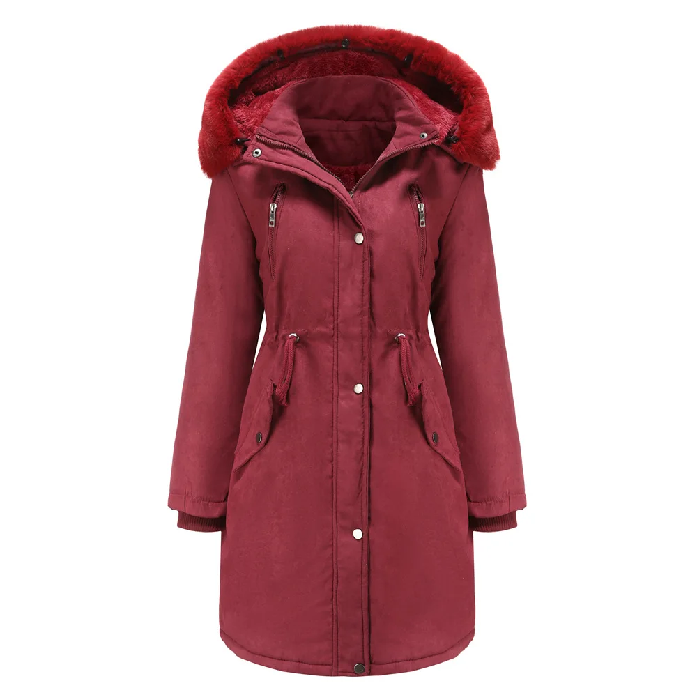 Woman Winter Parkas Long Sleeve Hooded Female Outwear Woman Jacket Thick Coat Winter Clothes Women
Woman Winter Parkas Long Sleeve Hooded Female Outwear Woman Jacket Thick Coat Winter Clothes Women