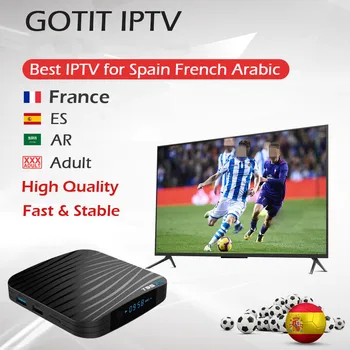 KING IPTV Adult Spain French Arabic IPTV+T95X2 Amlogic S905X2 Android TV Box Quadcore 4/32G 4K 2.4G Wifi Set Top TV Box only
KING IPTV Adult Spain French Arabic IPTV+T95X2 Amlogic S905X2 Android TV Box Quadcore 4/32G 4K 2.4G Wifi Set Top TV Box only