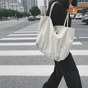 Large Capacity Female Vintage Big Tote Handbag Folding Reusable Portable Thin Strap Cloth Bags Women Fashion Canvas Shoulder Bag
Large Capacity Female Vintage Big Tote Handbag Folding Reusable Portable Thin Strap Cloth Bags Women Fashion Canvas Shoulder Bag
