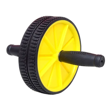 175mm Abdominal Exercise Roller Steel Tube PVC Double Wheel Abdomen Training Roller Mute Abdominal Wheel (Yellow)
175mm Abdominal Exercise Roller Steel Tube PVC Double Wheel Abdomen Training Roller Mute Abdominal Wheel (Yellow)