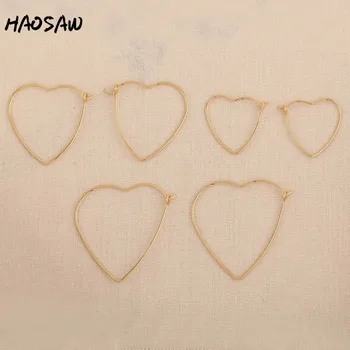HAOSAW 6Pcs/Lot Earrings Hooks/DIY Making/Copper/Heart Shape/Genuine Gold Plating/Jewelry Accessories/Hand Made/Earring Findings
HAOSAW 6Pcs/Lot Earrings Hooks/DIY Making/Copper/Heart Shape/Genuine Gold Plating/Jewelry Accessories/Hand Made/Earring Findings