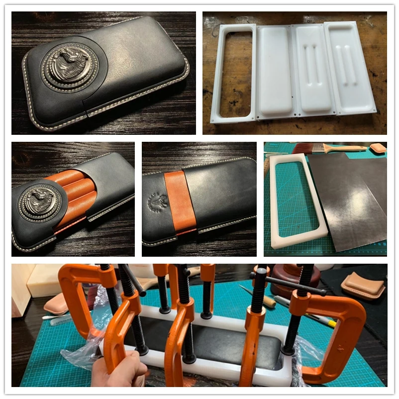 Hand-work unique design tools-Leather shaping mould-Leather 3 Cigar Case mold - leather shaping stencil
Hand-work unique design tools-Leather shaping mould-Leather 3 Cigar Case mold - leather shaping stencil