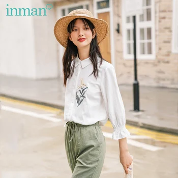 INMAN 2020 Autumn New Arrival Cotton Middle sleeve Shirt Single-breasted Lapel Floral Embroidery Literary Blouse
INMAN 2020 Autumn New Arrival Cotton Middle sleeve Shirt Single-breasted Lapel Floral Embroidery Literary Blouse