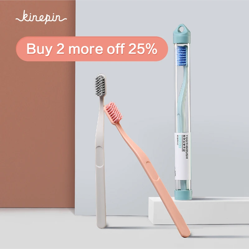 KINEPIN Non Toxic Comfortable Oral Care Adult Toothbrush Spiral Soft Tapered Bristles Tooth Brush Travel Portable Toothbrush
KINEPIN Non Toxic Comfortable Oral Care Adult Toothbrush Spiral Soft Tapered Bristles Tooth Brush Travel Portable Toothbrush