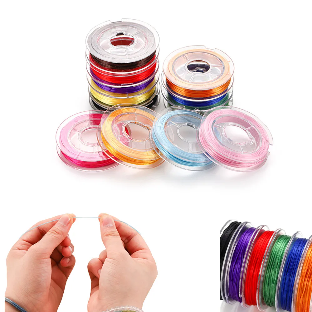 10M/roll Flexible Beaded Cord Elastic Cord Colorful Thread For Bracelet DIY Handmade Jewelry Making Findings Needlework Supplies
10M/roll Flexible Beaded Cord Elastic Cord Colorful Thread For Bracelet DIY Handmade Jewelry Making Findings Needlework Supplies