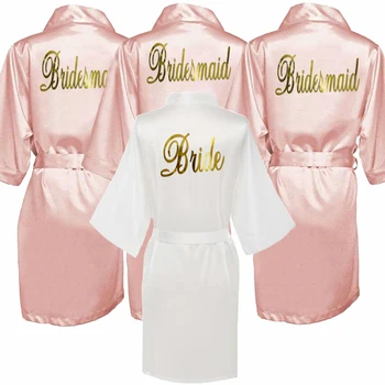 Bride Bridesmaid Team Bride Robe Gold Printing Wedding Bridal Shower Party Gifts Satin Robe Bride Bathrobe Custom Bride Robes
Bride Bridesmaid Team Bride Robe Gold Printing Wedding Bridal Shower Party Gifts Satin Robe Bride Bathrobe Custom Bride Robes
