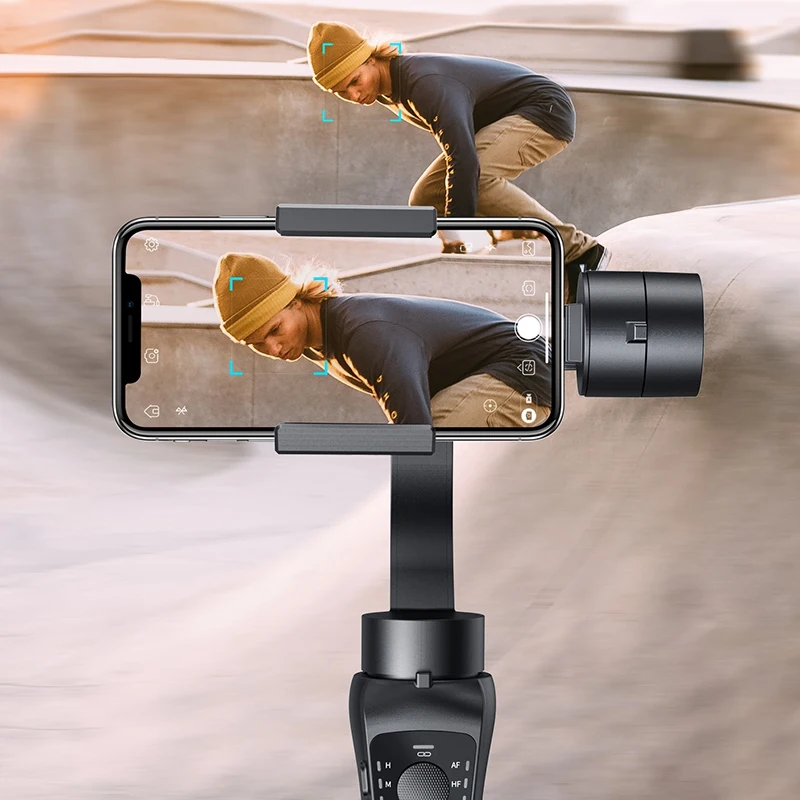 Handheld Gimbal 3-Axis Stabilizer with Motion/Time Lapse, Face/Object Track for IPhone X/X Max/6/7/7S,Samsung S6/S7/S8, Huawei P
Handheld Gimbal 3-Axis Stabilizer with Motion/Time Lapse, Face/Object Track for IPhone X/X Max/6/7/7S,Samsung S6/S7/S8, Huawei P