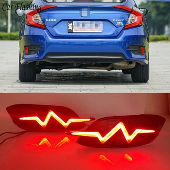 Car-styling Multi-function LED tail light Brake warning Lamp Rear Fog Lamp Rear Bumper Light For Honda Civic 2016 2017 2018
Car-styling Multi-function LED tail light Brake warning Lamp Rear Fog Lamp Rear Bumper Light For Honda Civic 2016 2017 2018