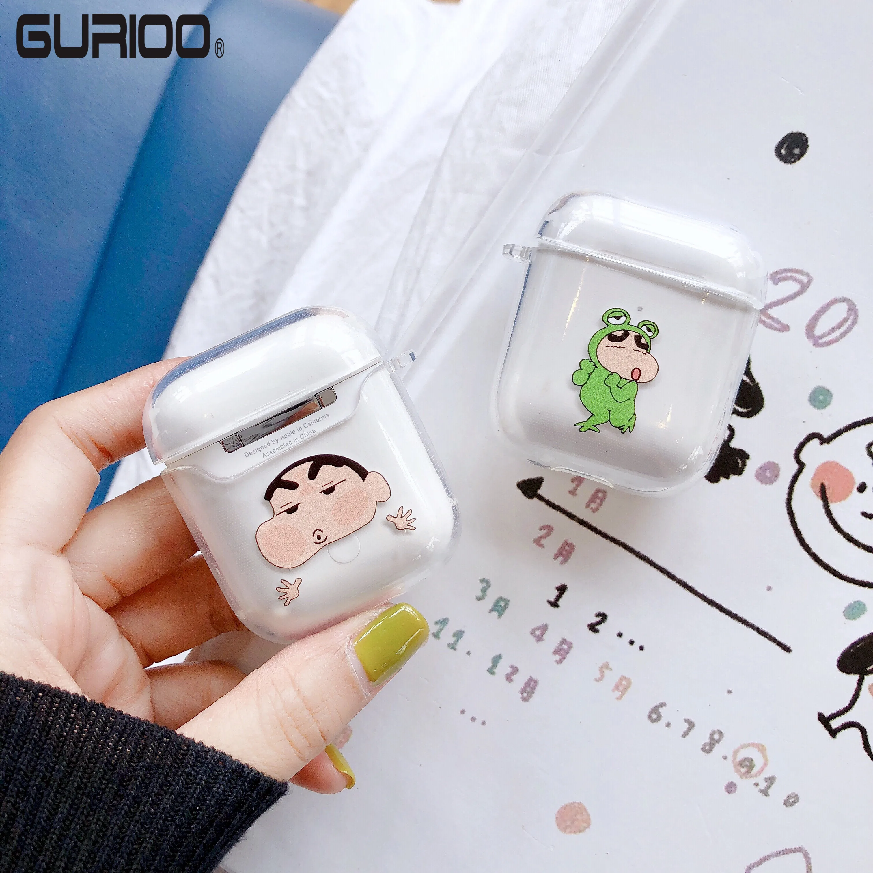 Cute Cartoon Crayon Shinchan Soft Silicone Doll Case For Apple Airpods 1 2 Case Wireless Bluetooth Earphone TPU Cover Coque
Cute Cartoon Crayon Shinchan Soft Silicone Doll Case For Apple Airpods 1 2 Case Wireless Bluetooth Earphone TPU Cover Coque