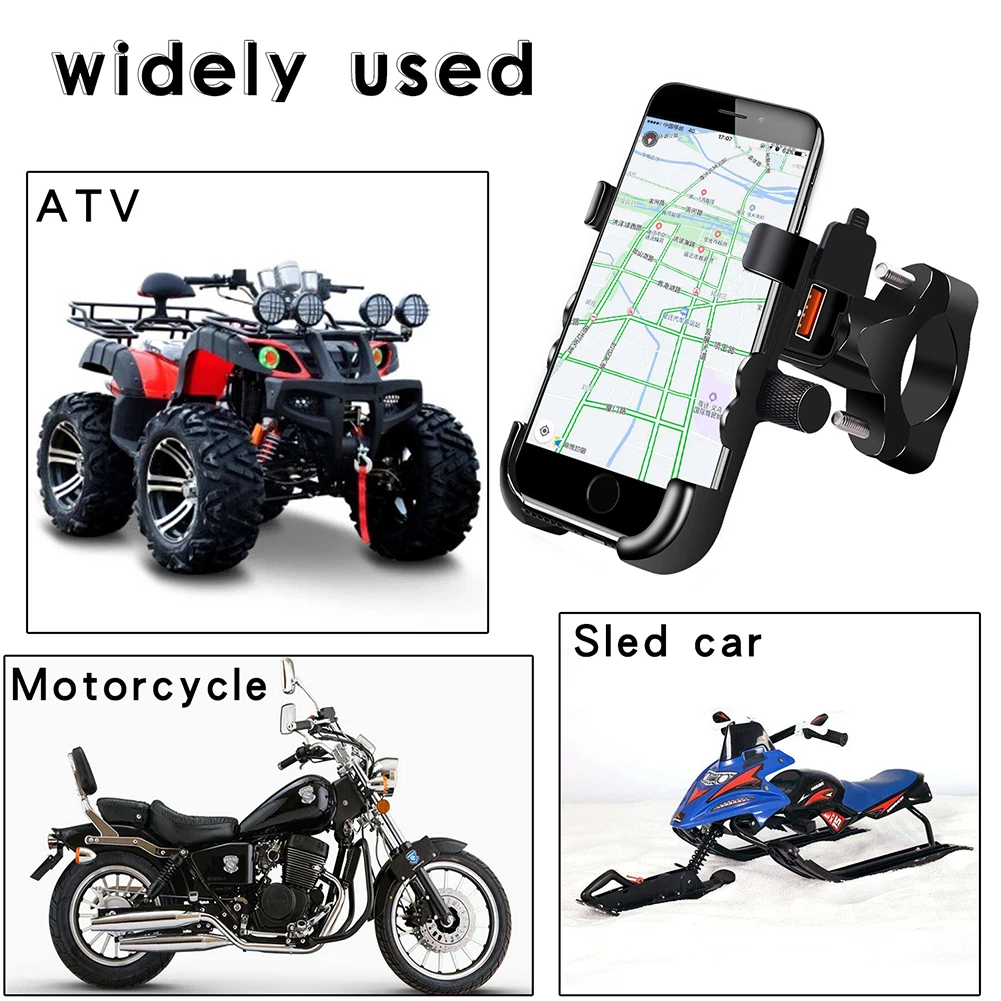 Multifunction Motorcycle Phone Holder 360° Rotation Waterproof QC3.0 USB Fast Safe Charge Phone Mount Power Adapter for ATV
Multifunction Motorcycle Phone Holder 360° Rotation Waterproof QC3.0 USB Fast Safe Charge Phone Mount Power Adapter for ATV