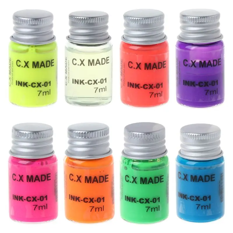 7ml Bottled Glass Non Carbon Luminous Fluorescence Fountain Pen Ink Refill Writing School Student Stationery Office Supplies
7ml Bottled Glass Non Carbon Luminous Fluorescence Fountain Pen Ink Refill Writing School Student Stationery Office Supplies